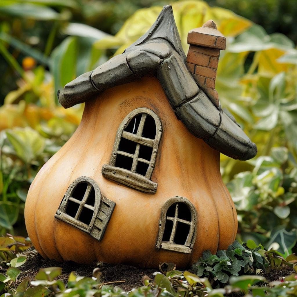 Lopsided fairy house Lopsided fairy house for a Halloween fairy garden