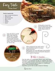 Preview of DIY instructions for Frou Frou fairy table