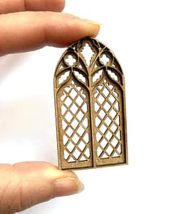 Miniature gothic window Miniature gothic window for a medieval theme with 75 mm figures