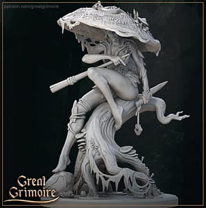 Mushroom nymph fantasy miniature Mushroom nymph 75 mm figurine