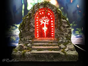 rune portal etsy Magical portal with runes for fantasy diorama in 75mm scale