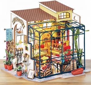 rolife flower shop DIY miniature flower shop kit by Rolife