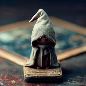 Fabric medium for acrylic paint on board game piece With fabric medium in your acrylic paint for miniatures, the fabric cloak of this boardgames piece can be painted