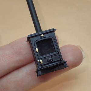 Miniature stove classic Miniature stove in a classic vintage style