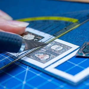 cutting miniature book cover Using a craft knife to cut out covers for DIY miniature books