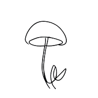 Aimee River mushroom logo